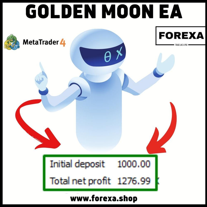 Golden moon EA - Forex Mt4 Expert Advisor - 99.9% BACKTESTED - forexa robot