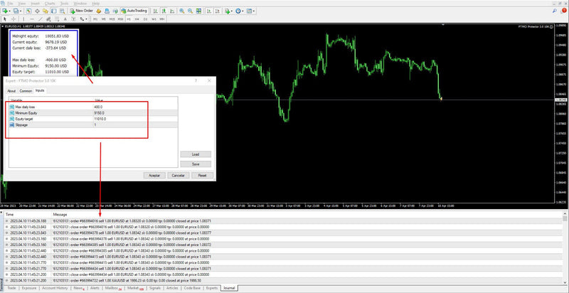 account protector Ea for forex and ftmo - All Brokers + Funded Acc - MT4 Expert Advisor - forexa robot